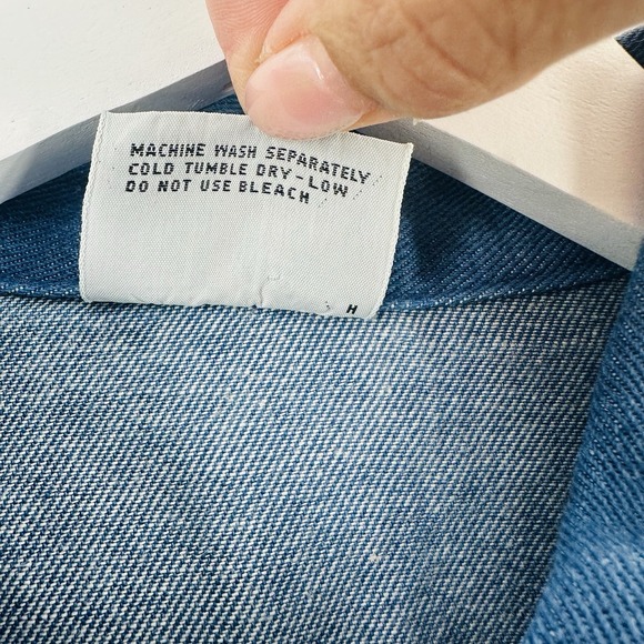 Bronson Denim Jacket Womens Small 9/10 Jacket Button Pockets Trucker VTG CC12 - Picture 11 of 13